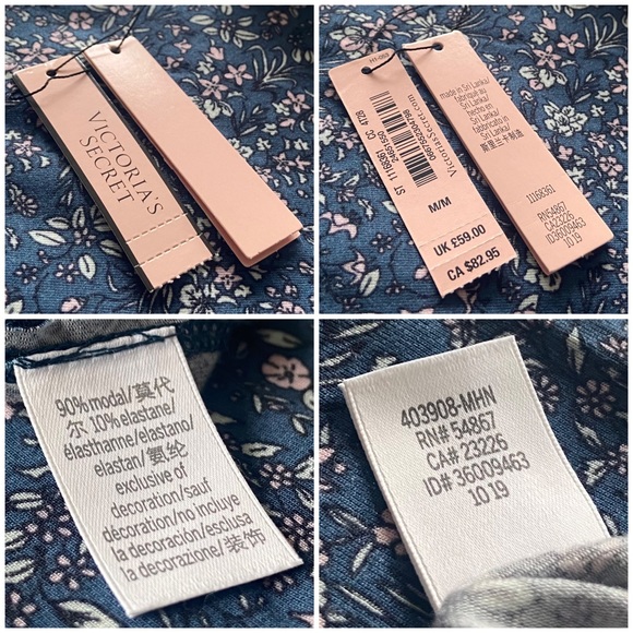 💙 Victoria's Secret, Blue Meadow Heavenly Supersoft Modal Pajama Set - Picture 16 of 16